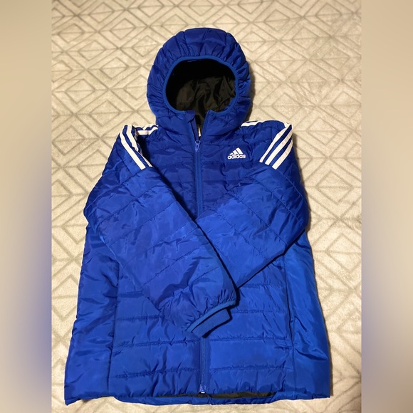 adidas Jackets & Coats Adidas Boys Classic Puffer Coat Royal Blue